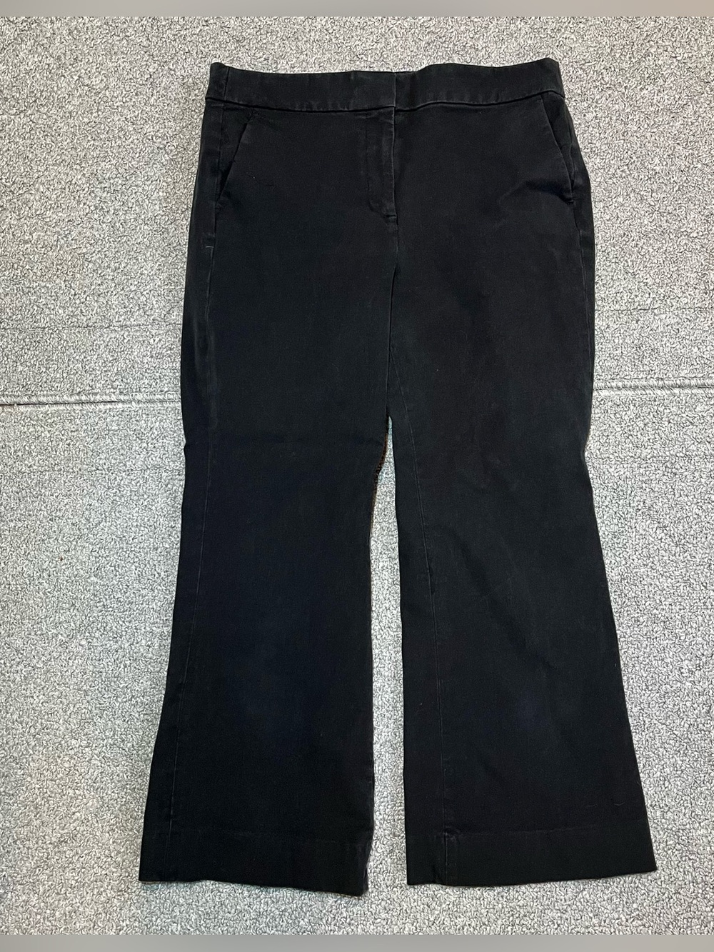 J Crew Kelsey Pant Kick Flare Pants Womens Size 8 Tall Black Stretch